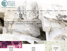 Tablet Screenshot of pacificshorestones.com